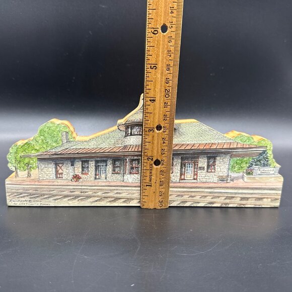 Reinbrook Shelf Sitter Kirkwood Missouri Train Depot Plaque 2006 JC Favorite - Picture 11 of 12